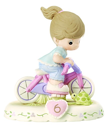 Precious Moments 152012B Growing In Grace, Age 6 Girl Bisque Porcelain Figurine  Brunette