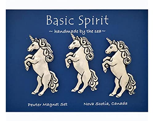 Basic Spirit Unicorn Medium Pewter Magnet Set for Kitchen Office Refrigerator Outdoor Picnic Home Decorative Gift