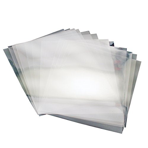 Hygloss Products Acetate Sheets Plastic, High Clarity-for DIY Arts & Crafts, Stencils, Compatible with Cricut Maker & Die Cutting Machines.7 Mil Polyester-Clear-12 Inches-100, 12 x 12 Inches, Clear