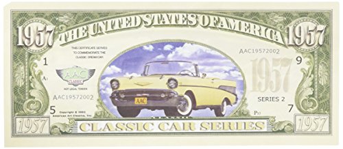American Art Classics Set of 5 Bills-57 Chevy Convertible