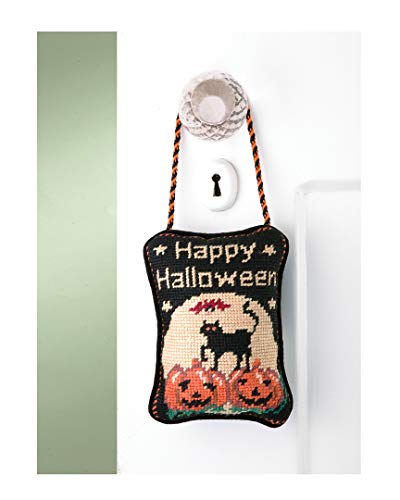 Peking Handicraft Happy Halloween Needlepoint Door Hanger