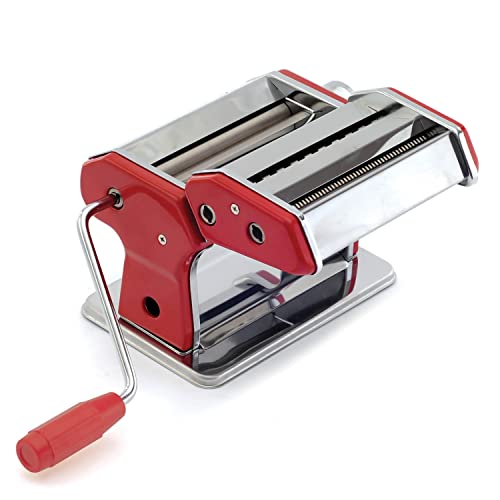 Norpro 1049R Pasta Machine, Silver/Red