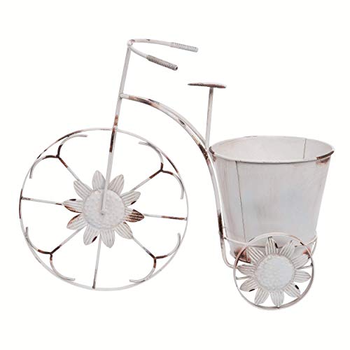 Transpac A3834 Metal Rustic Bike Planter
