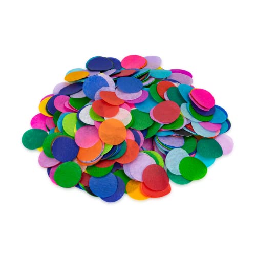 Hygloss Products Bleeding Tissue Paper Circles - 1 inch x 1 inch for Arts and Crafts, DIY Projects, and Much More-20 Colors-2400 Pieces, 1-Inch, 20 Assorted Colors