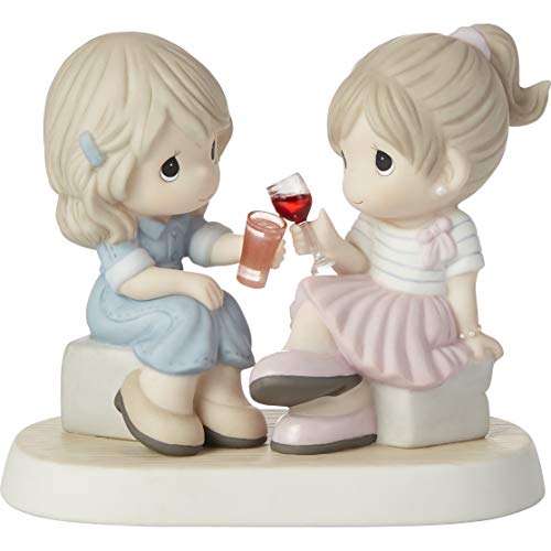 Precious Moments 202014 Heres to A Lifetime of Friendship Bisque Porcelain Figurine, One Size, Multicolored