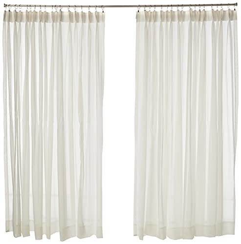 Belle Maison Stylemaster Splendor Pinch Pleated Drapes Pair, 2 of 60" by 84", Beige