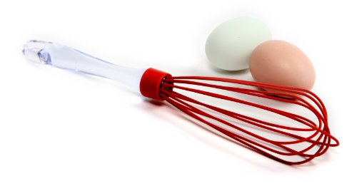 Norpro Silicone Whisk, Red