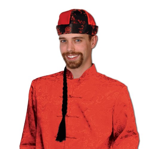 Beistle Mandarin Hat w/Braid Party Accessory (1 count) (1/Pkg)