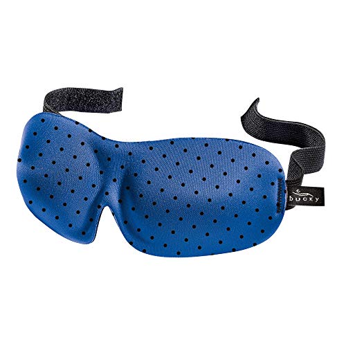 Bucky 40 Blinks No Pressure Beauty & Travel Eye Masks, Black Dots