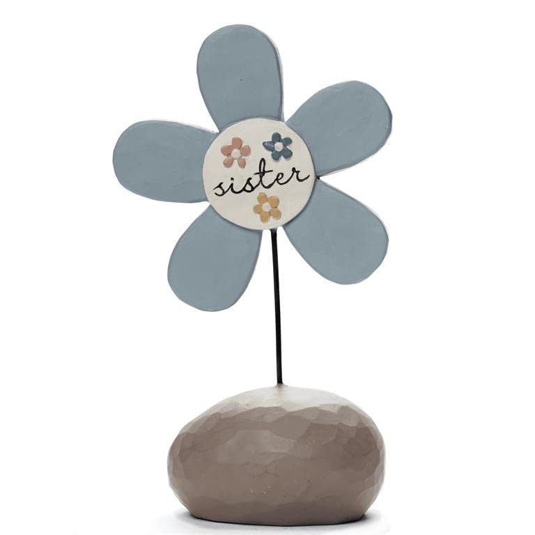 Blossom Bucket Sister Flower Bright Blessings Figurine, 5.25-inch Height, Resin