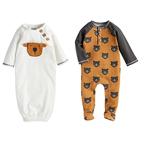 Mud Pie Bear Watch Me Grow Set, 3-6 Months