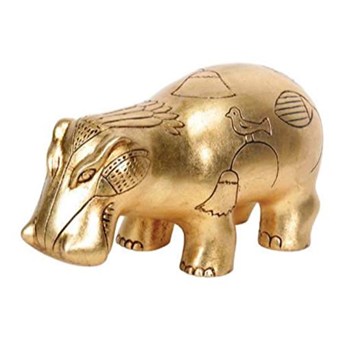 Pacific Trading YTC Summit Gold Leaf Hippo - Collectible Figurine Statue Sculpture Figure Egypt