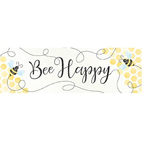 Carson Home 24296 Bee Happy Message Bar, 8.5-inch Width, Wood