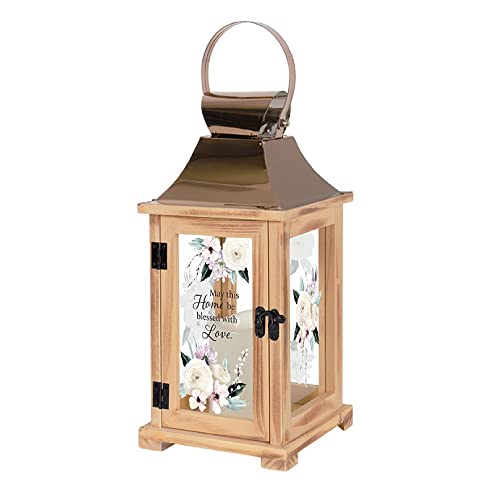 Carson Home Accents Blessed with Love Lantern, 13.50-Inch Height