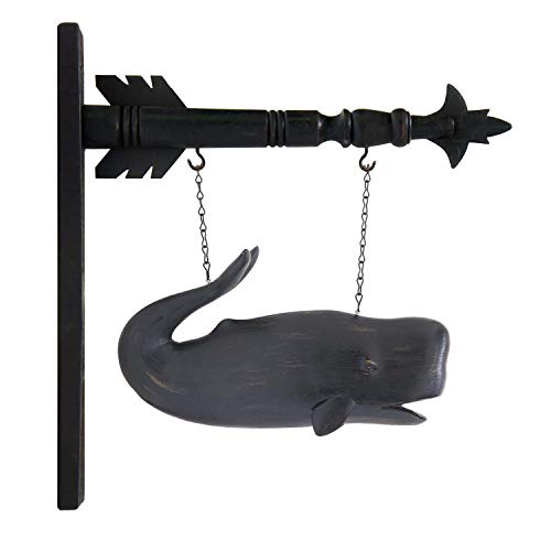 K&K Interiors Arrow Replacement Decorative Hanging Sign, Black