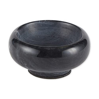 RSVP International Marble Herb and Salt Bowl, Black