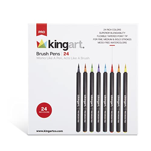 KINGART Brush Pen Art Markers