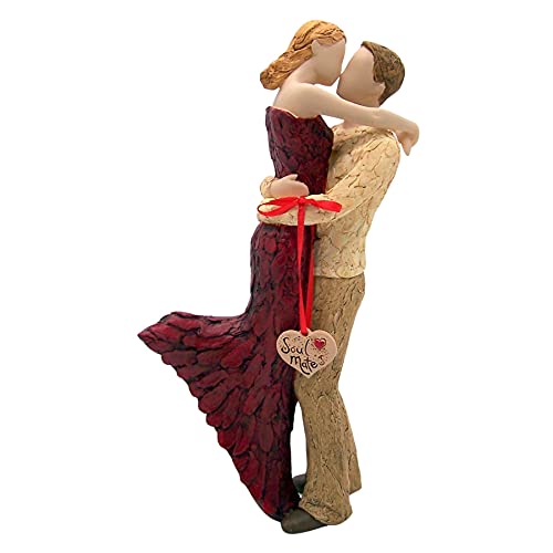 Roman Soulmates Figurine, Man and Woman Embracing, Wedding Gift, Home Dcor, 12 Inches