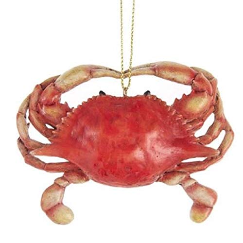 Kurt Adler E0515 Red Crab Ornament, 3-inch High, Resin