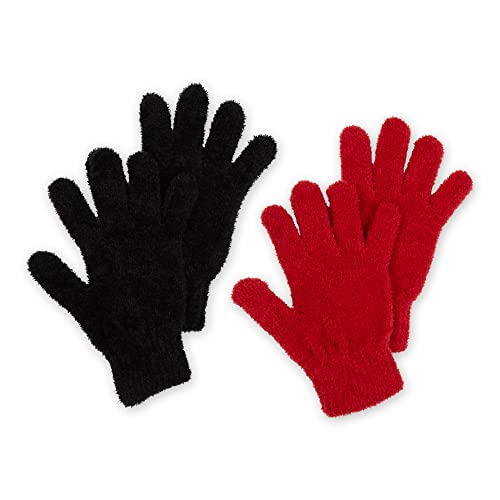 Bucky Aloe-Infused Therapeutic Moisturizing Spa, Gloves, Black/Red