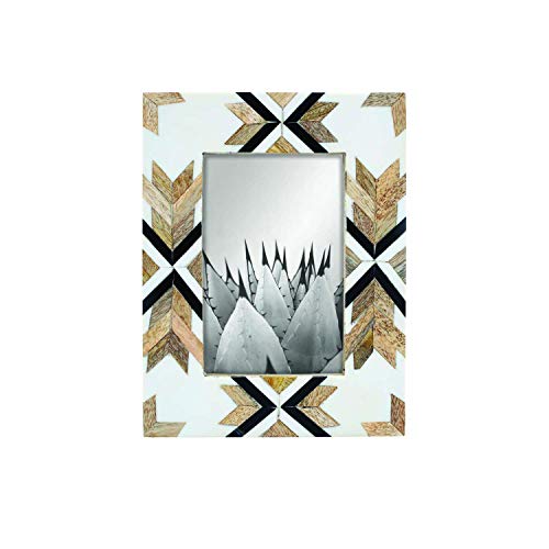 Foreside Home and Garden Wood 4 x 6 inch Southwest Pattern Decorative Picture Frame, 43