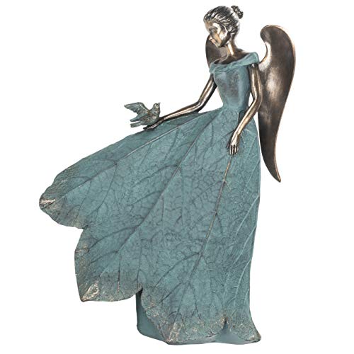 Roman 15839 Angel Bird Statue, 19.75-inch Height, Multicolor