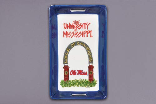 Magnolia Lane Ceramic Collegiate Handled Mini Tray (Ole Miss)