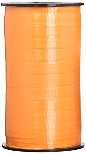 burton + BURTON Berwick 3 11 3 11 3/8-Inch Wide by 250 Yard Spool Super Curl Crimped Splendorette Curling Ribbon, Tropical Orange