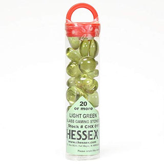 Glass Gaming Stones Chessex Light Green (25)