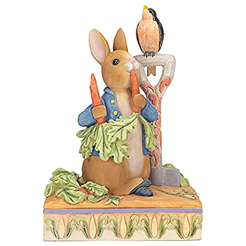 Enesco Jim Shore Heartwood Creek Peter Rabbit in Garden Figurine