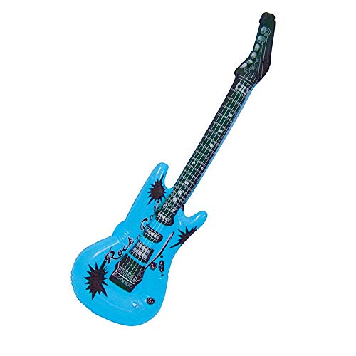Amscan 395591 Inflatable Party Guitar, Blue,37", 1 piece