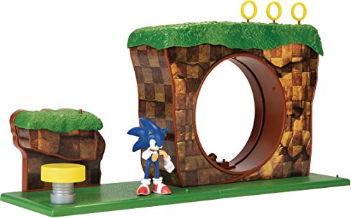JAKKS Pacific Sonic The Hedgehog Green Hill Zone Playset with 2.5" Sonic Action Figure