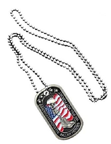 Eagle Crest Fallen Heroes Commemorative Dog Tag,Multi-Color,2" x 1.25"