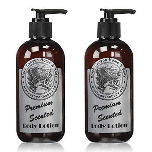 Black Canyon Home & Body Cinnamon Vanilla Scented Luxury Body Lotion with Lanolin & Jojoba Oil, 16 Oz (2 Pack)