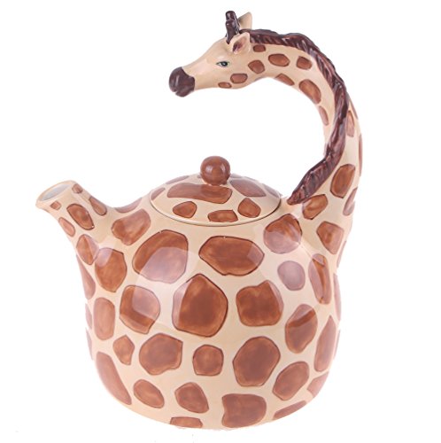 Blue Sky Clayworks Clayworks Giraffe Teapot, 8 x 6.5 x 8.5"