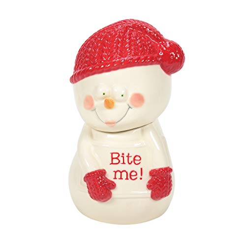 Department 56 nowpinions Bite Me Sculpted Treat Canister Cookie Jar, 10 Inch, Multicolor