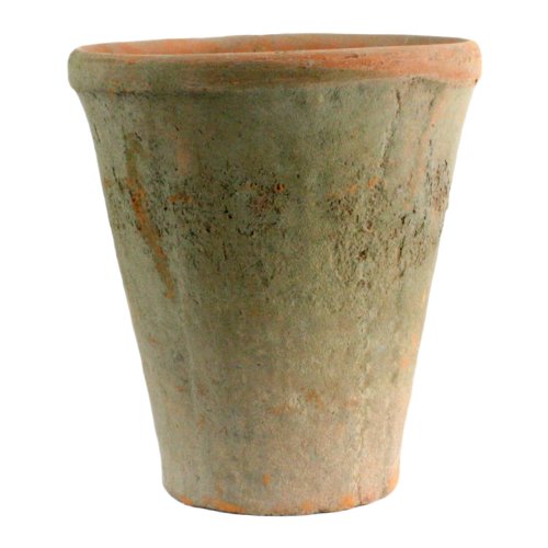 HomArt Rustic Terra Cotta Rose Pot, Large, Antique Red, 1-Count (7683-0)