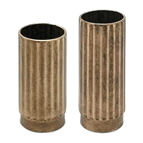 Melrose 83434 Vase, 9-inch and 11-inch Height, Set of 2, Iron