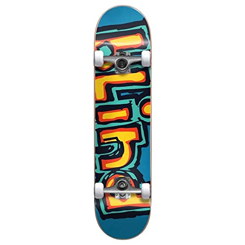 Dwindle Distribution Blind Complete Skateboards (Bright Red/Teal, 7.75")
