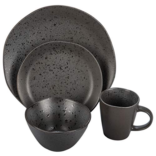 BIA Cordon Bleu 100527S1SIOC Quantum 16pc Dinnerware Set One Size Charcoal Grey