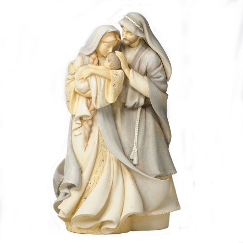 Foundations Holy Family Stone Resin Figurine, 9