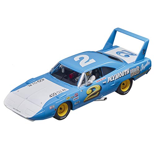Carrera 27658 Plymouth Superbird No.2 1:32 Scale Analog Slot Car Racing Vehicle for Carrera Evolution Slot Car Race Tracks