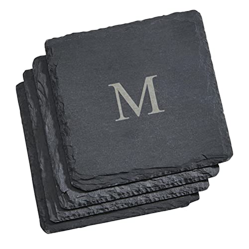 Creative Gifts Square Slate Coasters - Set of 4