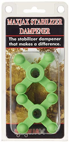 Bowjax MaxJax Stabilizer Dampener (2-Pack), Green, 5/8-Inch