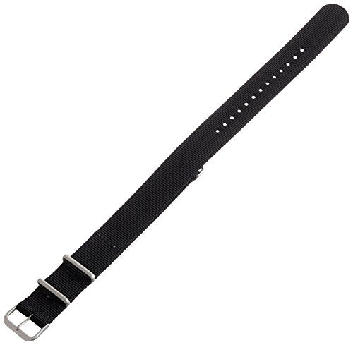 Hadley Roma MS4210RA 180 18mm Nylon Black Watch Strap
