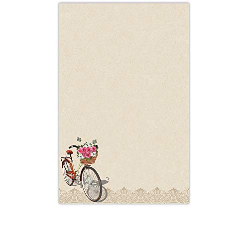Yay Novelty YaYstationery Notepads - Memo Pads - Scratch Pads - Writing Pads - Illustrated Notepads - 5.5 x 8.5 inches - Thick Premium Paper - Printed Notepad - Bicycle