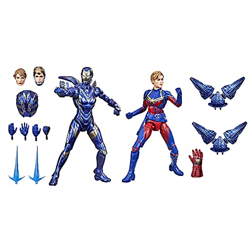 Marvel Hasbro Legends Series 6-inch Scale Action Figure Toy Captain and Rescue Armor 2-Pack, Infinity Saga Character, Premium Design, 2 Figures and 12 Accessories (Amazon Exclusive)