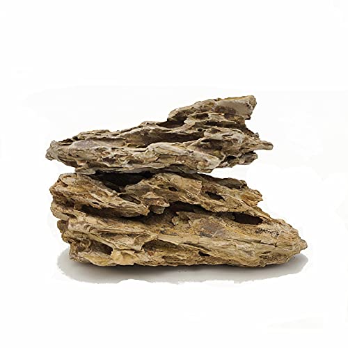 Lifegard Aquatics Lifegard Dragon Ohko Aquarium Rock Large Size Stone 40 Lbs Case Qty, Brown