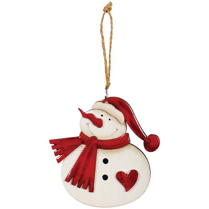 Carson Home Accents Snowman Ornament, 3.75-inch Height