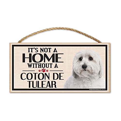 Imagine This Company Wood Sign for Coton De Tulear Dog Breeds